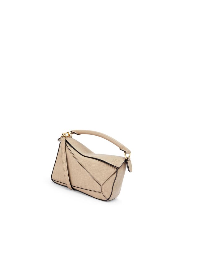 Loewe Mini Puzzle bag in soft grained calfskin Sand | SEHO-24891